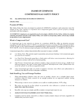 Show details for Compressed Gas Safety Policy Picture of Compressed Gas Safety Policy