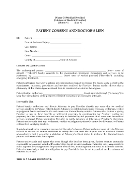 Show details for Arizona Medical Lien Agreement Picture of Arizona Medical Lien Agreement