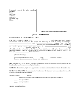 Show details for Montana Quitclaim Deed for Joint Ownership Picture of Montana Quitclaim Deed for Joint Ownership