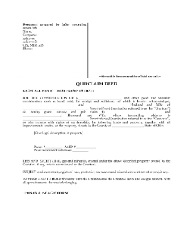 Show details for Ohio Quitclaim Deed for Joint Ownership Picture of Ohio Quitclaim Deed for Joint Ownership