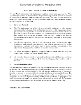 Show details for Terms of Use for Merchant Website Picture of Terms of Use for Merchant Website