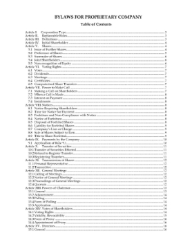 Australia Constitution for Proprietary Limited Company Australia Constitution for Proprietary Limited Company