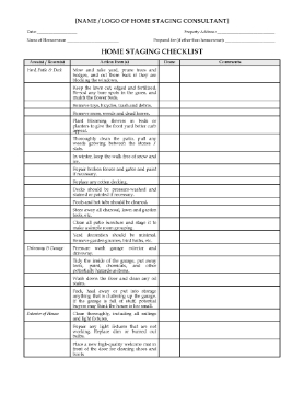 Show details for Home Staging Checklist Picture of Home Staging Checklist