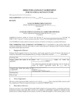 Show details for Film Director Loan-Out Agreement for DGA Members Picture of Film Director Loan-Out Agreement for DGA Members