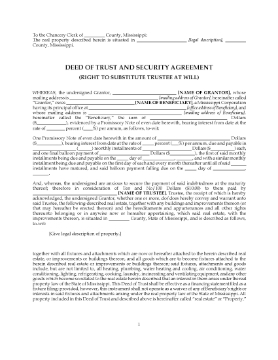 Show details for Mississippi Commercial Deed of Trust and Security Agreement Picture of Mississippi Commercial Deed of Trust and Security Agreement