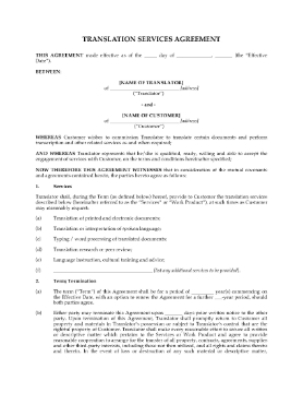 Show details for Translation Agreement Picture of Translation Agreement