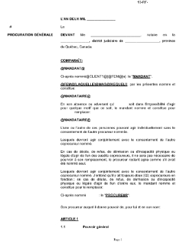 Show details for Quebec Mandat de protection (version française) Picture of Quebec Mandat de protection (version française)