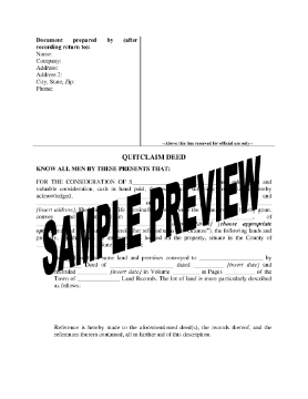 Show details for Vermont Quitclaim Deed from Husband and Wife to Individual Picture of Vermont Quitclaim Deed from Husband and Wife to Individual