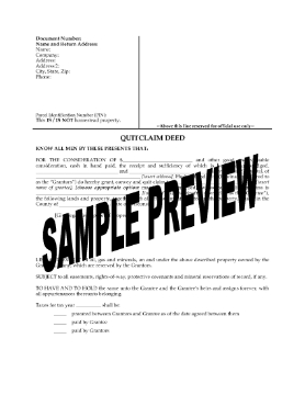 Show details for Wisconsin Quitclaim Deed from Husband and Wife to Individual Picture of Wisconsin Quitclaim Deed from Husband and Wife to Individual