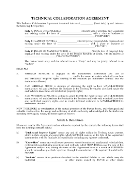 Show details for China Technical Collaboration Agreement Picture of China Technical Collaboration Agreement