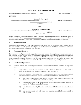 Show details for USA Exclusive Distributor Agreement Picture of USA Exclusive Distributor Agreement