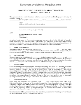 Show details for Home Staging Furniture Rental Contract Picture of Home Staging Furniture Rental Contract