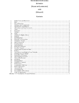 Picture of California Commercial Lease Agreement