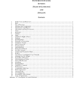 Show details for Georgia Commercial Lease Agreement Picture of Georgia Commercial Lease Agreement