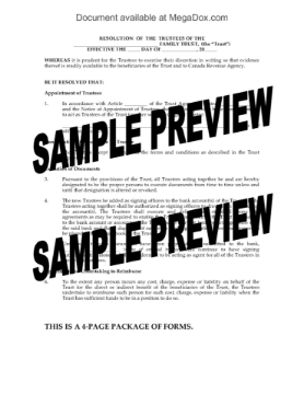 Canada Family Trust Forms to Replace Trustee Canada Family Trust Forms to Replace Trustee