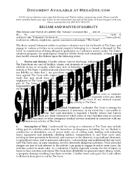 Show details for Volunteer Farm Worker Release and Waiver | USA Picture of Volunteer Farm Worker Release and Waiver | USA