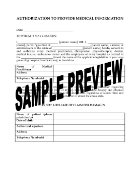 Show details for Chiropractic Patient Blanket Authorization Form Picture of Chiropractic Patient Blanket Authorization Form