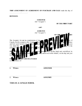 Show details for Nova Scotia Assignment of Real Estate Purchase and Sale Agreement Picture of Nova Scotia Assignment of Real Estate Purchase and Sale Agreement