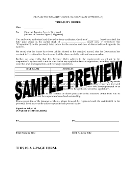 Show details for Canada Treasury Order Picture of Canada Treasury Order