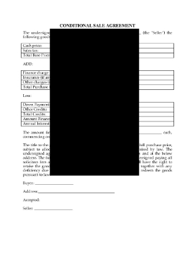 Show details for Conditional Sale Contract Picture of Conditional Sale Contract