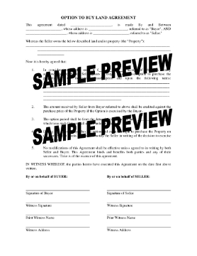 Show details for Option to Purchase Land | UK Picture of Option to Purchase Land | UK