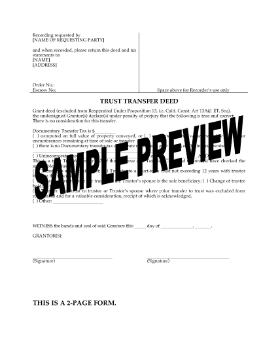 Show details for California Trust Transfer Deed Picture of California Trust Transfer Deed