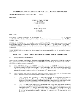 Show details for Call Center Outsourcing Agreement Picture of Call Center Outsourcing Agreement