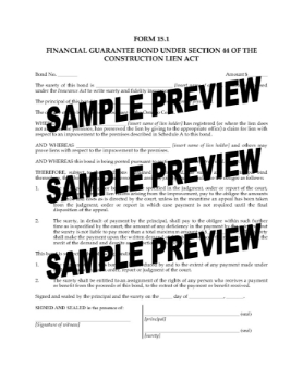 Ontario Financial Guarantee Bond under Section 44 Ontario Financial Guarantee Bond under Section 44