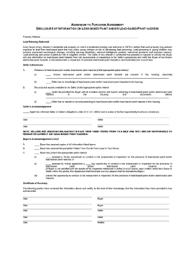 Show details for Lead Based Paint Disclosure | USA Picture of Lead Based Paint Disclosure | USA