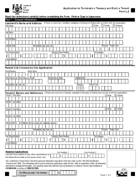 Show details for Ontario Application to Terminate a Tenancy and Evict a Tenant Picture of Ontario Application to Terminate a Tenancy and Evict a Tenant