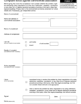 Show details for Complaint Notice Against Commonhold Association | UK Picture of Complaint Notice Against Commonhold Association | UK