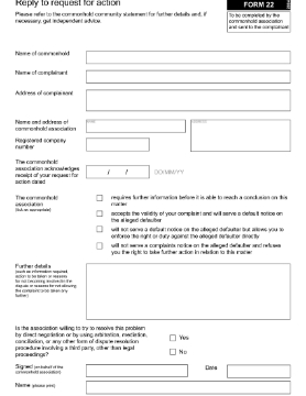 Show details for UK Reply to Request for Action (Commonhold) Picture of UK Reply to Request for Action (Commonhold)