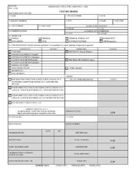 Show details for Audio Recording Order | USA Picture of Audio Recording Order | USA