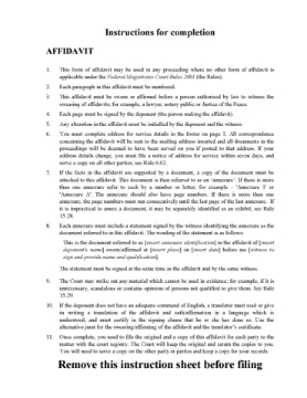 Federal Circuit and Family Court Affidavit Form Picture of Federal Circuit and Family Court Affidavit Form | Australia