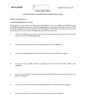 Show details for Questions for Employee Performance Review Picture of Questions for Employee Performance Review