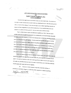 Show details for Gary Coleman Advance Health Care Directive Picture of Gary Coleman Advance Health Care Directive