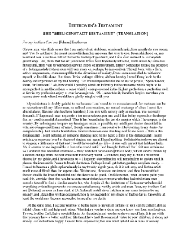 Show details for Ludwig van Beethoven Last Testament Picture of Ludwig van Beethoven Last Testament