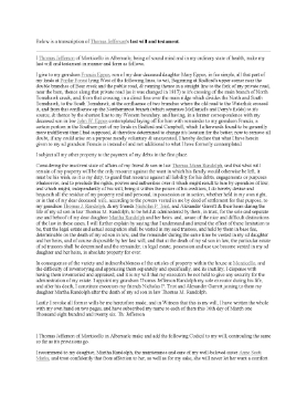 Show details for Thomas Jefferson Last Will and Testament Picture of Thomas Jefferson Last Will and Testament