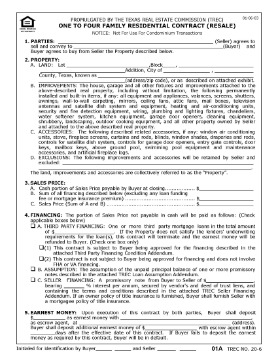Show details for Texas One to Four Residential Real Estate Contract (Resale) Picture of Texas One to Four Residential Real Estate Contract (Resale)