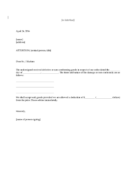 Show details for Acceptance of Damaged Goods with Discount Picture of Acceptance of Damaged Goods with Discount