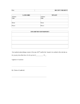 Show details for USA Receipt for Rent Picture of USA Receipt for Rent