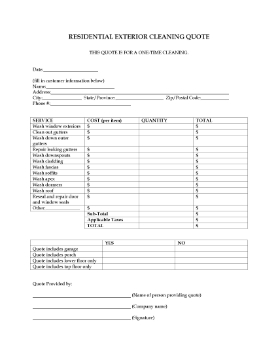 Show details for Exterior Cleaning Quote for Residential Building Picture of Exterior Cleaning Quote for Residential Building
