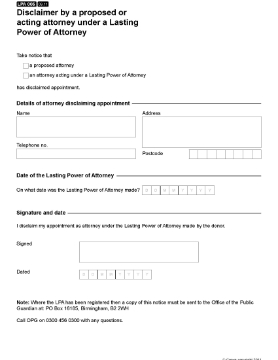 Show details for Disclaimer by Proposed Attorney | UK Picture of Disclaimer by Proposed Attorney | UK