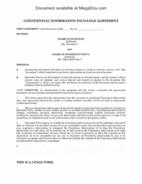 Confidentiality Agreement to protect invention against theft confidentiality agreement