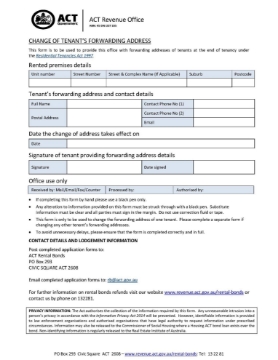 Show details for ACT Co-Tenant Change Request Form ACT_change_of_tenant_address