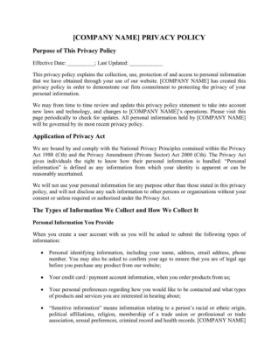 Show details for Website Privacy Policy | Australia Australia website privacy policy