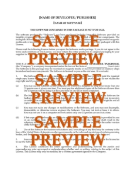 USA end user license agreement form End user license agreement for US users