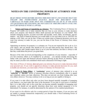 Show details for Ontario Continuing Power of Attorney for Property continuing power of attorney for property