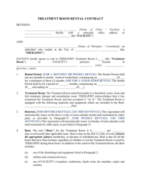 treatment room rental contract 1 Picture of Treatment Room Rental Contract