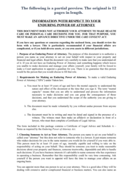 Show details for Yukon Enduring Power of Attorney Yukon power of attorney